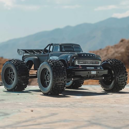 ARRMA RC Truck 1/8 Notorious 4X4 6S BLX BRUSHLESS V6 Stunt Truck RTR (Battery and Charger Not Included), (Black), ARA8611V6T1 - color: Black