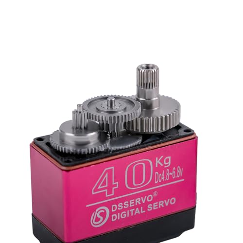 4PCS 40KG High Torque 6V Waterproof Digital Full Metal Stainless Steel Gear Motor Servo 25T Arm for DIY Anduino RC Cars Truck 180°
