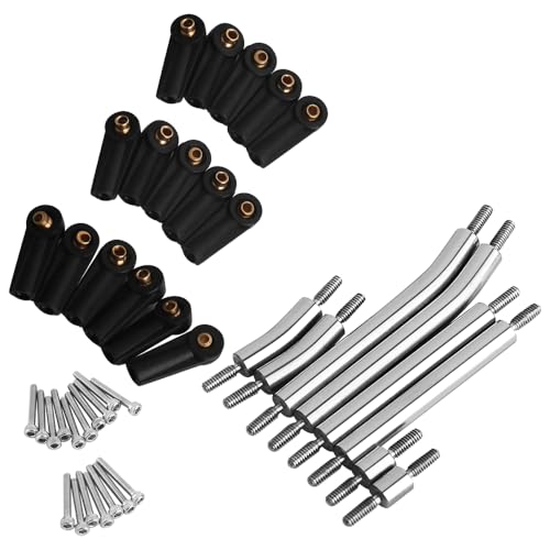 High Clearance 4 Links Set Stainless Steel Linkage kit for 1/24 Axial SCX24 GX470 AXI-1800 RC Crawler Car Upgrade Part