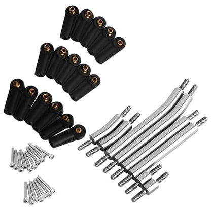 High Clearance 4 Links Set Stainless Steel Linkage kit for 1/24 Axial SCX24 GX470 AXI-1800 RC Crawler Car Upgrade Part