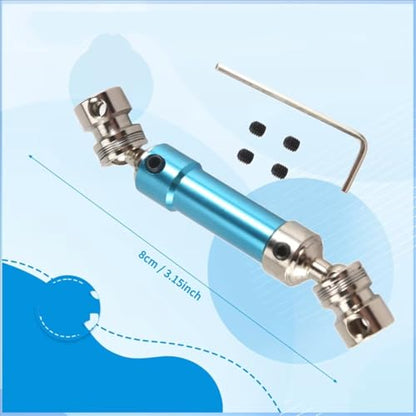 RC Car Drive Shafts Compatible with Wltoys 12428 12423 1/12 Rc Short Course for Desert for Buggy Off Car Parts 1Pcs Metal Rear Center Drive Shaft Cvd