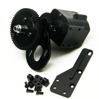 Metal 2 Speed Gearbox Transmission Motor Gear for Axial Wraith SCX10 1/10 RC Crawler Car Upgrade Parts (Color : Gearbox) - color: Gearbox
