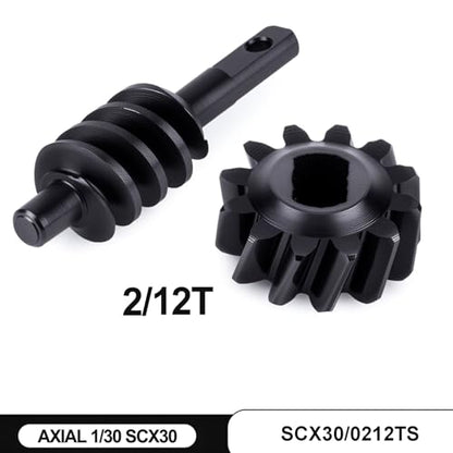 1/30 Axle Set Upgrade for SCX30 RC Cars | Fits SCX30 - Steel Upgrade - Replacement Parts - size: 12T