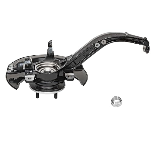 Detroit Axle - 2.4L Front Knuckles Tie Rods for 2003-2007 Honda Accord 2004 | 2005 2006 Steering Knuckles and Wheel Bearing Hub Assembly Outer Tie Rod Ends Replacement [Manual Transmission] - size: 4SU48821/Kit