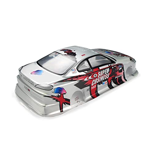 Manrock 1/10 Scale RC Painted Drift Racing Touring Onroad Car Body Shell Silver