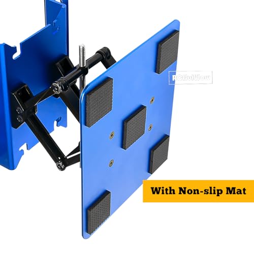 RC Tool Kit w/Height Adjustable Work Stand, 1.5 2.0 2.5 3.0mm Hex, 4.0 5.5 7.0 8.0mm Nut Driver, 17mm Wheel Socket &Screw Tray for 1/10 TRX4 Slash 4X4 BL-2S SCX10 III SENTON L0S1 1/8,Blue - color: Navy Blue(1set)