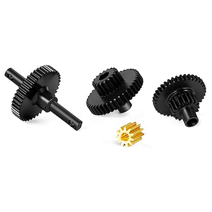 Steel Transmission Pinion Gear Set for TRX4M Defender, Bronco, K10 High Trail, F150 1/18 RC Crawler Car Upgrade Parts - style: 16.6:1