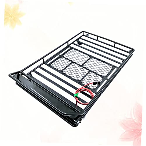 ULTECHNOVO 1:10 Scale Crawler Car Luggage Rack Roof Cargo Bracket Storage Shelf and - size: 24.80X14.10X2.30CM