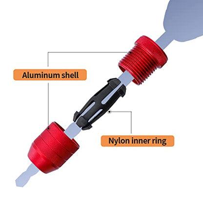 RUITOOL Drill Bit Stop Collar Set, Adjustable Drill Bit Depth Stop, 2 Pcs | Aluminum alloy, protective inner liners, adjustable for 5/64"-3/16" and 15/64"-7/16" bits, depth control for repeat drilling