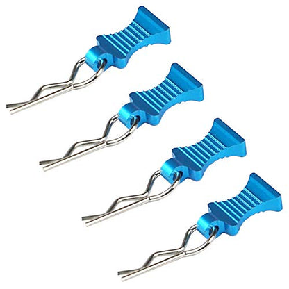 Simulation Nitrogen Bottle Decoration Part Accessory & RC Body Clips Pins with Fixing Bracket Aluminum Pull Tabs Mount