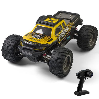 A ALPHA Brushless High-Speed 4WD RC Truck with Metal Drivetrain, Upgrade-Free 1/12 RC Truck Designed for Fast, Aggressive Driving