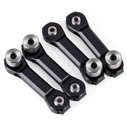 4Pcs Aluminum Anti-Roll Sway Bar Suspension Arm Linkage，Black | Upgrade Parts, For 1/5 Losi DBXL 2.0 RC Car - color: Black
