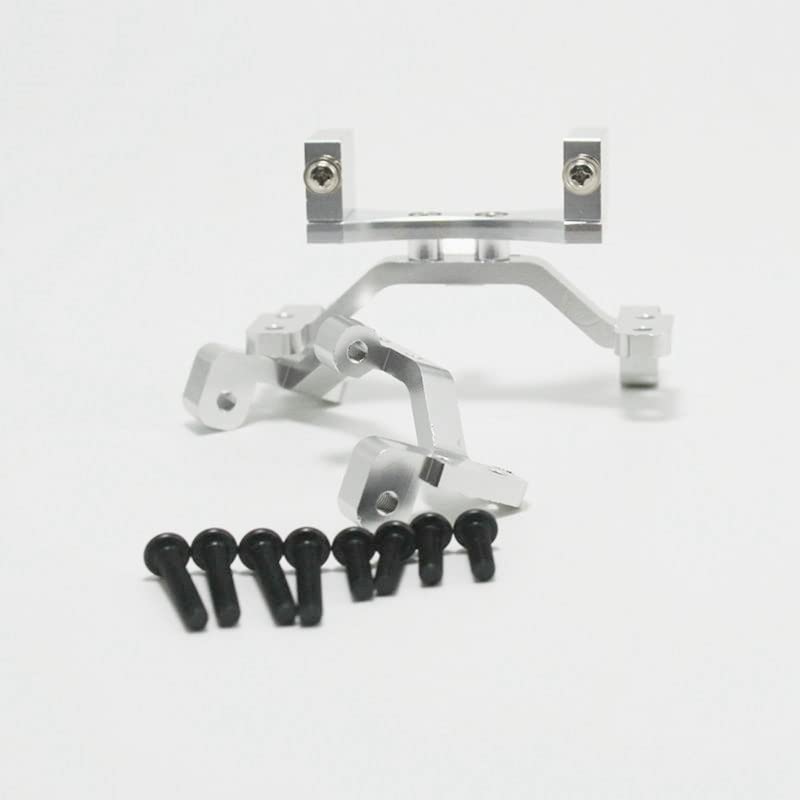 2 Set RC Car Parts: 1 Set 150Mm Servo Extension Lead Wire JR Cable & 1 Set Metal Pull Rod Base Axle Up Servo Bracket - (Color: Chocolate)