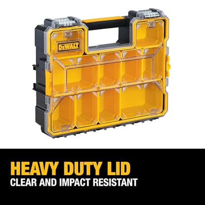 DEWALT Small Parts Organizer, Hardware Storage Box with Removable Dividers, 10-Compartment (DWST14825) (Pack of 3) - size: One Size (Pack of 3)