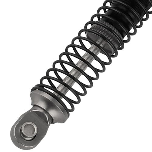 4PCS 65mm Aluminum Shocks Absorbers Oil Threaded Damper for 1/18 RC Crawler TRX4M TRX-4M Bronco Defender K10 Upgrade Parts (gray) - color: 65mm-gray