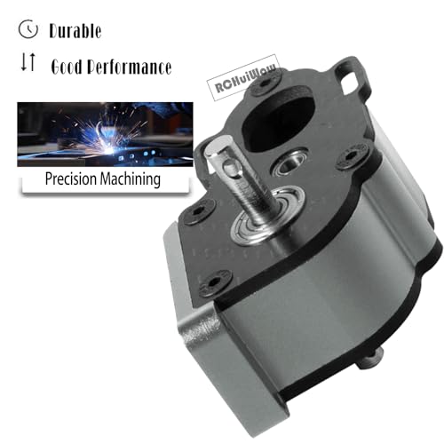 LCG Center Gearbox Transmission Box Upgrades Part for SCX10 SCX10 II 90046 90047 1/10 RC Crawler Car,Aluminum Middle Transmimssion Gearbox,Titanium - color: Titanium(1pc)