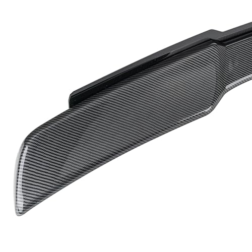 Carbon Fiber For 2005-2013 Chevy Corvette C6 ZR1 Extended Style Rear Trunk Lid Wing Spoiler Light Tinted Wicker bill, with Acrylic Plate - size: For Chevy Corvette C6 ZR1 (2005-2013)
