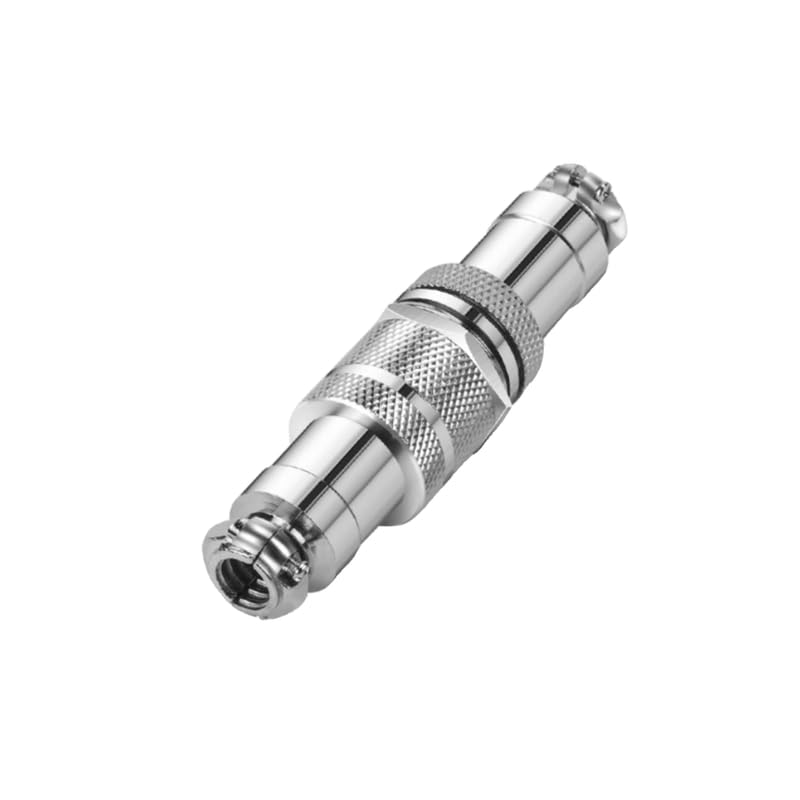 GX16 2pin Male+Female Combination Aviation Plug Socket Connector,Panel Mounted Metal Circular Adapter Connector 7A/125V,16mm,Welded,for Electrical and Electronic Connections 5Set - size: 2Pin