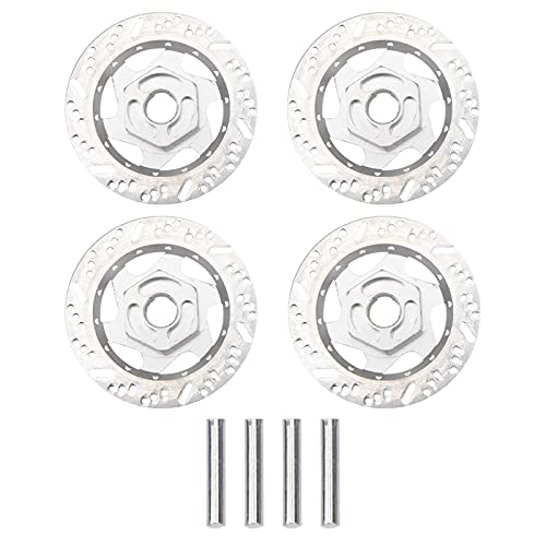 RC Magnetic Body Post Stealth Invisible Body Shell Mount Column Kit & Metal 12mm Hex Hub Wheel Rim Tires Brake Disc