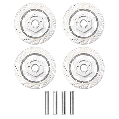 RC Magnetic Body Post Stealth Invisible Body Shell Mount Column Kit & Metal 12mm Hex Hub Wheel Rim Tires Brake Disc