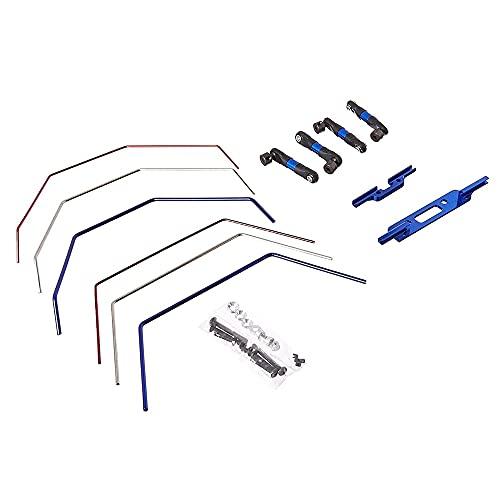 Front and Rear Wide Sway Bar Anti Roll Bar Kit for 2WD 1/10 RC Car Upgrade Parts