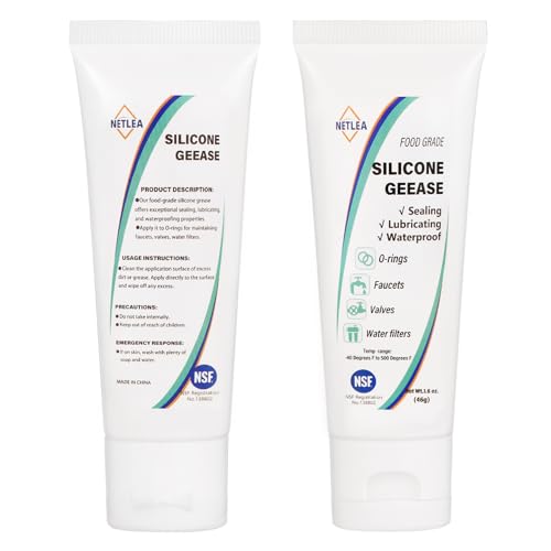 Silicone Grease 3.2oz–Dielectric for O-Rings & Electrical Connectors | NSF certified. High-temp & insulating. Non-drip. For spark plugs, auto & marine. Protects against moisture & corrosion