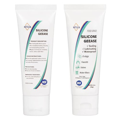 Silicone Grease 3.2oz–Dielectric for O-Rings & Electrical Connectors | NSF certified. High-temp & insulating. Non-drip. For spark plugs, auto & marine. Protects against moisture & corrosion
