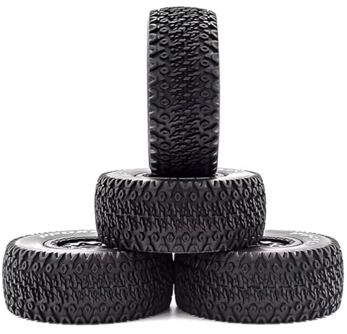 RC Short Course Truck Wheels and Tires with 12mm 14mm 17mm Hex Upgrade Parts for 1/10 Slash 2WD 4×4 Arrma Senton Axial Losi Redcat Rc4wd Hex RC Car.（Black）