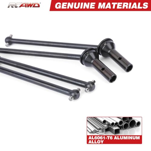 RCAWD Driveshaft Set Front and Rear CVD Drive Shafts Center Driveshafts Dogbones for Arrma Felony Infraction 6S Limitless V1 Upgrade Parts