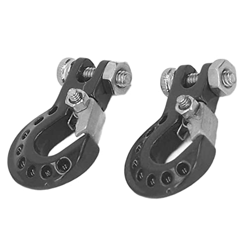 RC Crawler Parts Tow Hook, Portable Upgrade for RC Car Trailer Chain Accessories Black