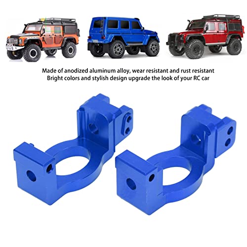 Metal C Hub Carrier Caster Blocks C Shaped Wheel Seat Base Set High Performance RC Car Upgrade Parts for 1/6 Shredder Model Durable Aluminum Alloy Construction (Dark Blue) - color: Dark Blue