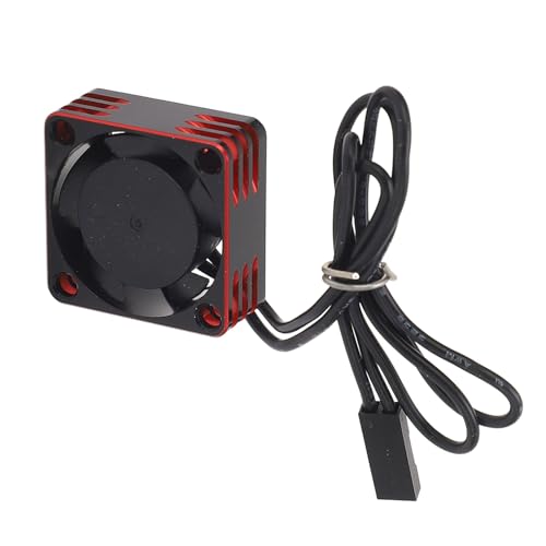 RC Motor Cooling Fan, Lightweight and Stable ESC Motor Cooling Fan 19000rpm for Replacement (Red) - color: Red