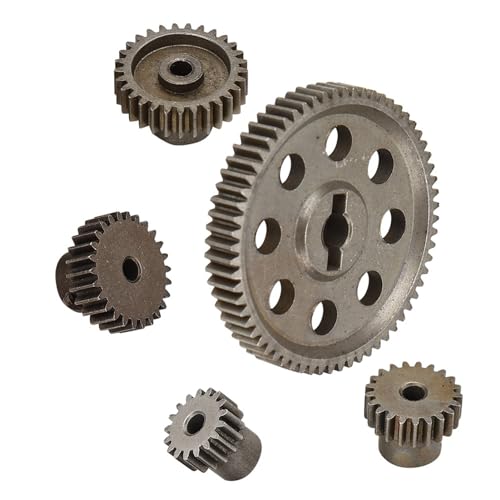 Acouto Tt02 Differential Main Metal Spur Gear Metal Rc Reifen 1/10 Differential Main Metal Spur Gear 64T 17T 21T 26T Gear Rc Part for 1/10 Truck 94111