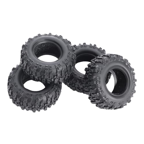 4Pcs 0.7 Inch Soft Rubber Tires with Foam Inserts for 1/30 Scale RC Crawler Axial SCX30 Upgrade Parts Accessories (C 33mm*13mm)