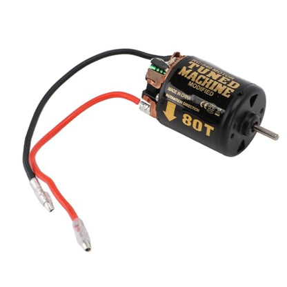 RC Car Brushed Motor 1/10 RC Crawler Car 540 Brushed Motor with Blue Heatsink for Axial Scx10 (80T) - size: 80T
