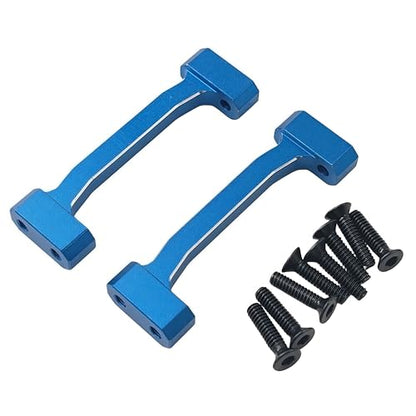 Upper Cross Brace Set for Losi 1/18 Mini LMT 4X4 Brushed Truck (Blue) | Aluminum,Monster Truck,Upgrade Parts,RTR-LOS01026,LOS211047 Compatible,RC Car,CNC Machined,High Strength,Precision Fit - color: Blue
