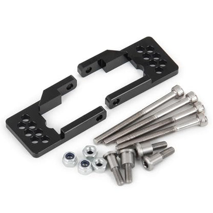 RC Car Toys For Tamiya CC01 1/10 Metal Front Rear Shock Towers Mount Pull Link Rod Mounts Steering Set RC Drift Truck Car Parts(Link Mount-Black) - color: Link Mount-Black