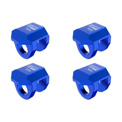 Aluminum 7075 Alloy Front & Rear Shock Cap Protector for Arrma 1:14 Typhon GROM / 1:16 Mojave GROM / 1:18 Granite GROM Small-Scale Monster Truck Upgrades - Blue