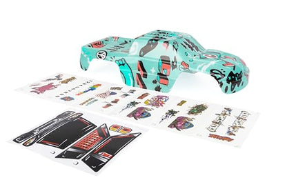 SummitLink Custom Body Compatible for 1/10 Scale RC Car or Truck (Truck not Included) (Graffiti Blue) - style: Graffiti Blue