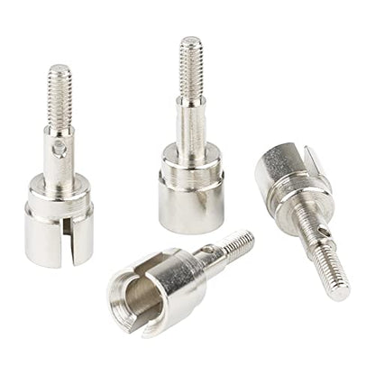 12mm Wheel Hex Drive Hub Adaptor Set, Silver | 4 Sets - color: Silver
