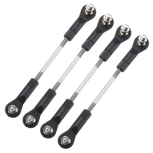 MECCANIXITY 4Pcs Adjustable Turnbuckles Camber Link, 64-74mm Turnbuckle Rod Steering Servo Linkage with M3 Ball Head Rod Ends for RC Car Replace Parts - size: 64-74mm
