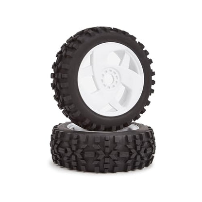 118mm 1/8 RC Off-Road Buggy Tires & Wheels Set, 17mm Hex Hub, 4 Pcs, for ARRMA, Traxxas, Redcat, Team Losi, Kyosho, VRX, HPI, HSP, Hobao
