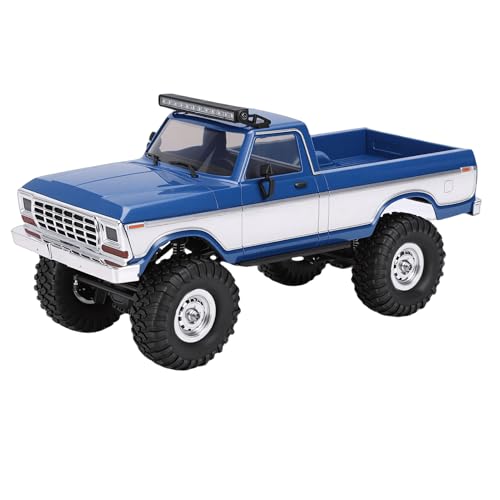1/16 RC Truck, 2.4G Remote Control Off Road Crawler Toy with System and Shock Absorption, for Boys Kids Adults Birthday (Blue) - color: Blue