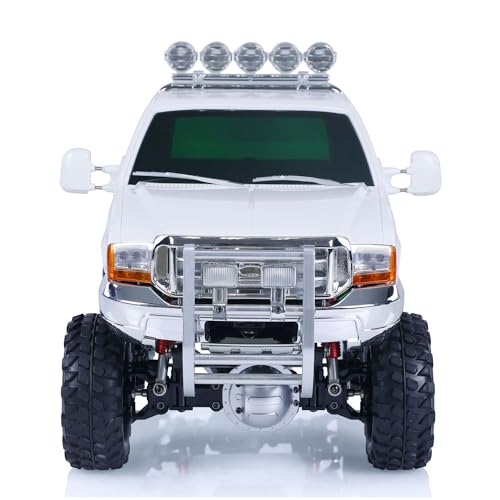 HG US in Stock 1/10 RC Pickup Truck P410 4 * 4 Rally Car Racing Crawler 2.4G Radio Motor ESC - color: White