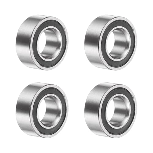 uxcell 4Pcs SMR105-2RS Deep Groove Ball Bearings, 5x10x4mm 440C Stainless Steel Double Shielded Bearings, ABEC 5 - size: 5x10x4mm