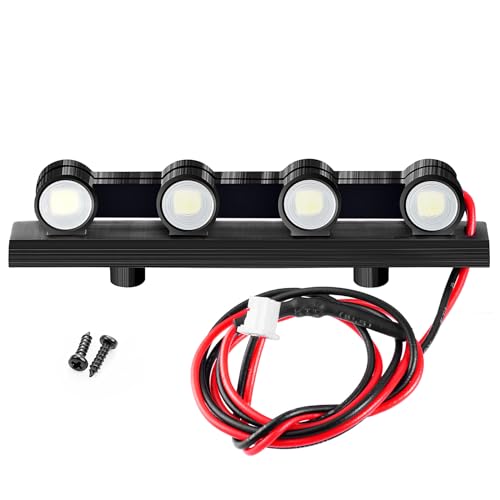 RCHUBAM RC LED Roof Lights for TRX4M K10 F150 1/18 Crawler Car Upgrade Part | White Roof Lights,RC Ligths Replacement Accessories - style: Roof Lights