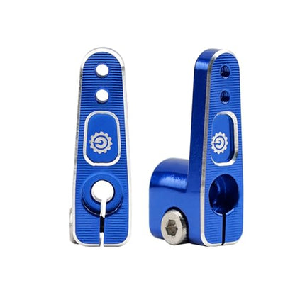 2PCS 15T SCX24 Servo Horn for EMAX ES08MA Suitable for Axial SCX24 AX24 90081 Etc 1/24 RC Crawler Car Upgrades (Blue) - color: Blue
