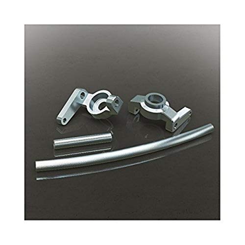 Redcat Racing 180090S Aluminum High Steering Knuckles (L/R) with Curved Aluminum Steering Link & Aluminum Servo Link, Silver