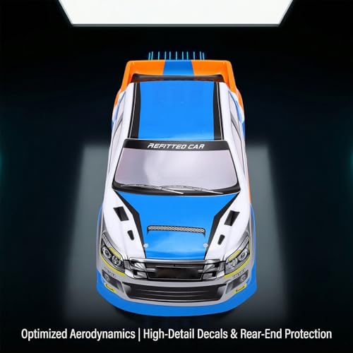RC Car Body Shell 1/10 Scale Universal Painted Precut Modification 26cm Wheelbase for Pickup Truck (Blue) - color: Blue