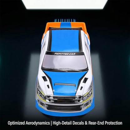 RC Car Body Shell 1/10 Scale Universal Painted Precut Modification 26cm Wheelbase for Pickup Truck (Blue) - color: Blue